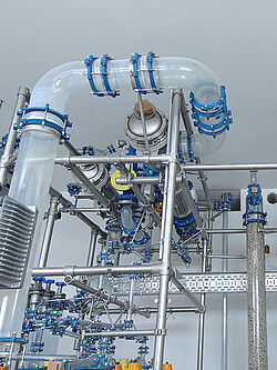 Planta de vidro revestida com Glassprotect 