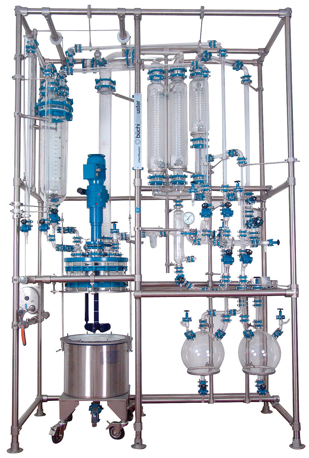 Coluna rectfication , condensador de refluxo, selas de cerâmica 