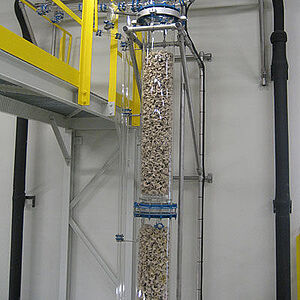 DN400 column with ceramic saddle packing