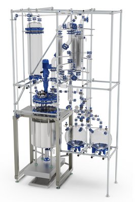 chemReactor CR15 (litros) Reatores multipropósito, Planta Piloto de 15 - 250 litros de vidro, aço vitrificado