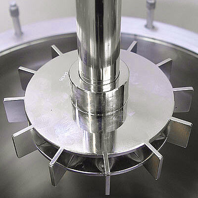 Agitador de turbina para hidrogenação
