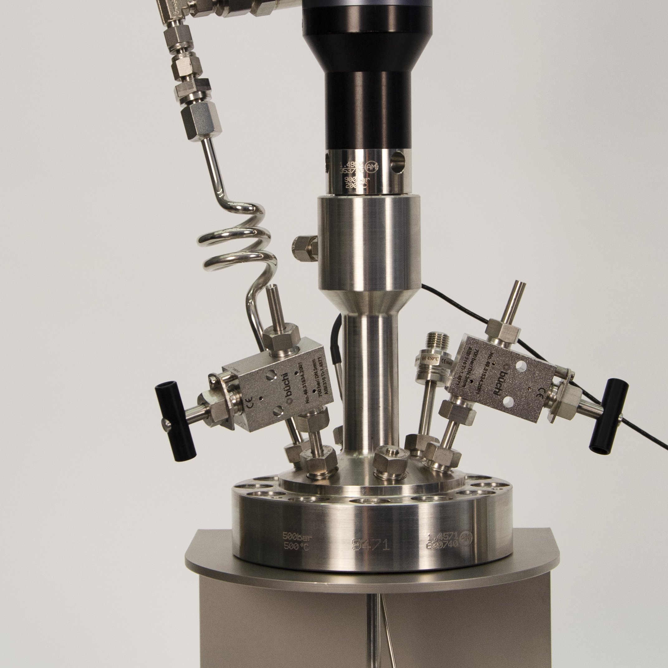 novoclave high pressure reactor – reactor upper part on optional stand 