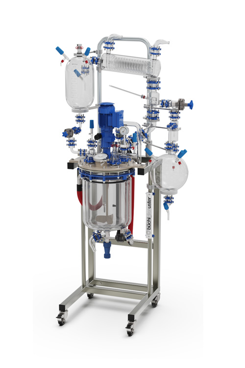 Reator de vidro multiusos resistente para pequenos volumes